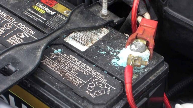 car battery corroded